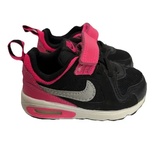 Nike Air Max St 2016 Toddler Sneakers Black Pink Silver Size 5C - Picture 2 of 9